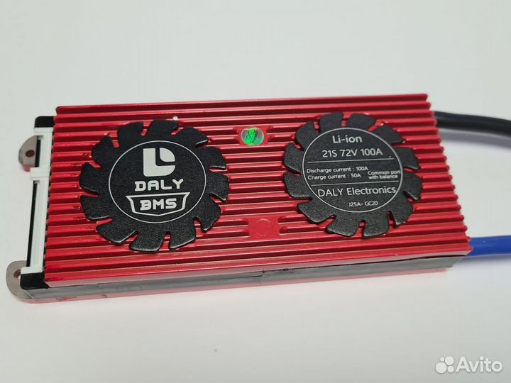 Плата контроля BMS Li-ion 21S 72V 100A