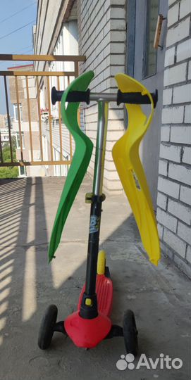 Самокат детский трехколесный декатлон