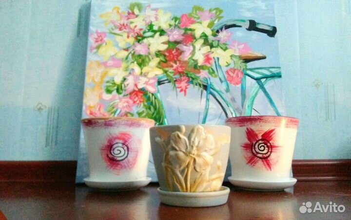 Глиняный горшок для цветов