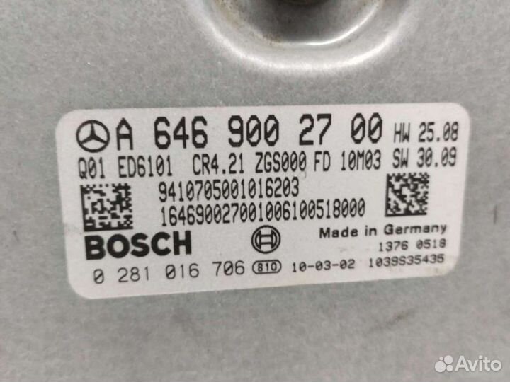 Блок управления двигателем Mercedes Vito W639