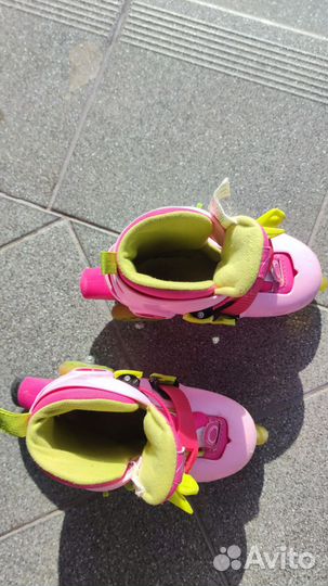 Роликовые коньки детские трёхколёсные