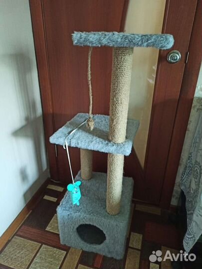 Когтеточка домик для кошки бу