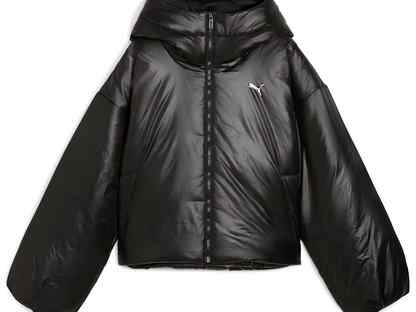 Puma Shiny Hooded Padded Jacket Пуховик женский, черный, Москва