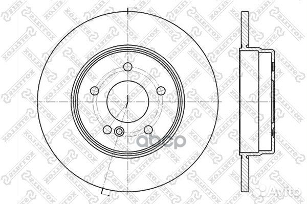 6020-3340-SX диск тормозной задний mercedes benz