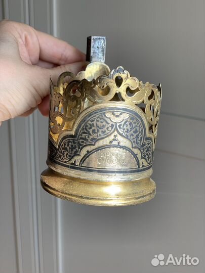 Подстаканник серебро 875