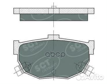 Колодки тормозные SCT SP386 SP386 SCT