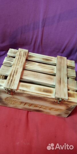 Ящик деревянный подарочный Декоративные шкатулка