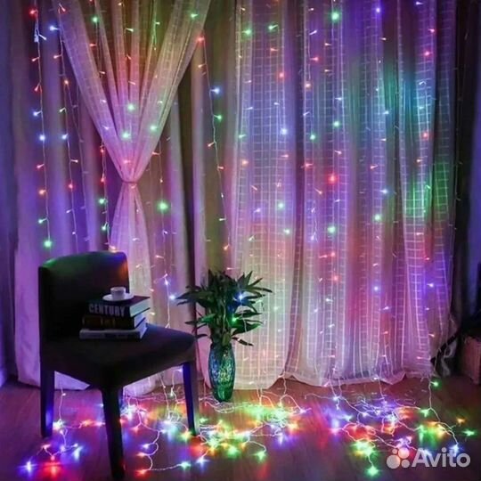 Гирлянды шторы все размеры