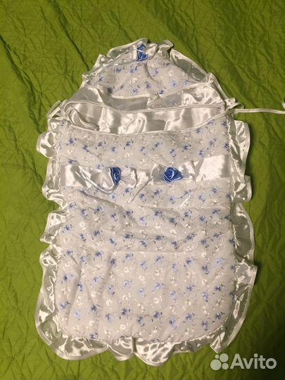 Конверт на выписку для мальчика весна-лето