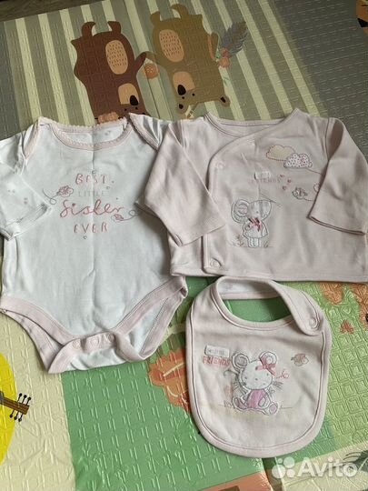 Вещи пакетом для девочки 0 до 3 месяцев
