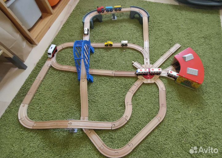 Деревянная железная дорога IKEA, бу