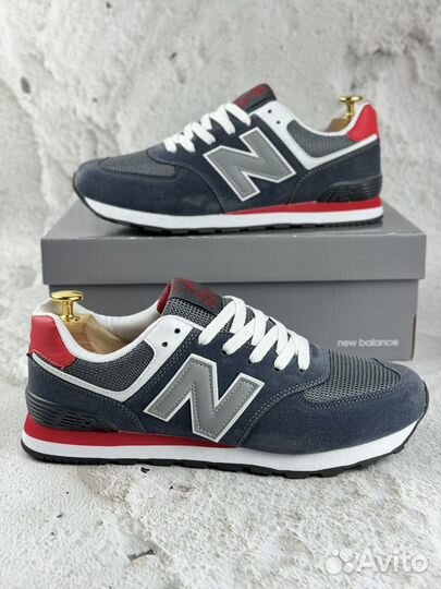 Мужские кроссовки New Balance 574 сине-серые