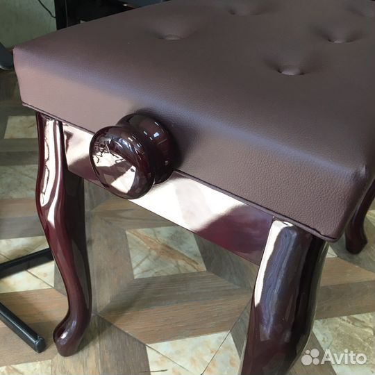 Банкетка для пианиста, коричневая