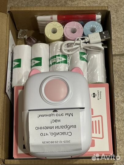 Портативный мини принтер для телефона