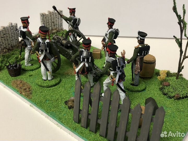 Артиллерийский расчет 1812г 54 мм