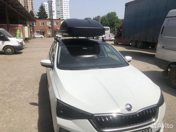 Автобокс Джокер 530 черный матовый на Octavia