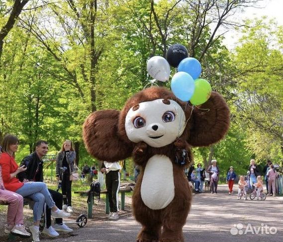Поздравление ростовой куклы чебурашка белый мишка