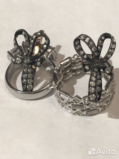 Золотые серьги с бриллиантами