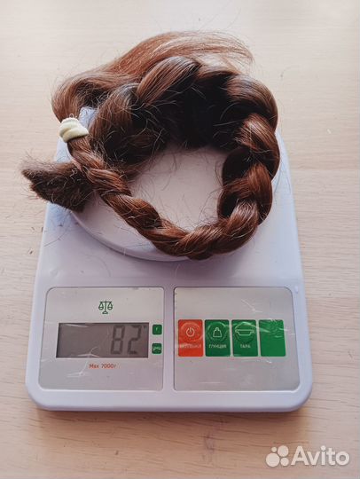 Волосы натуральные срез