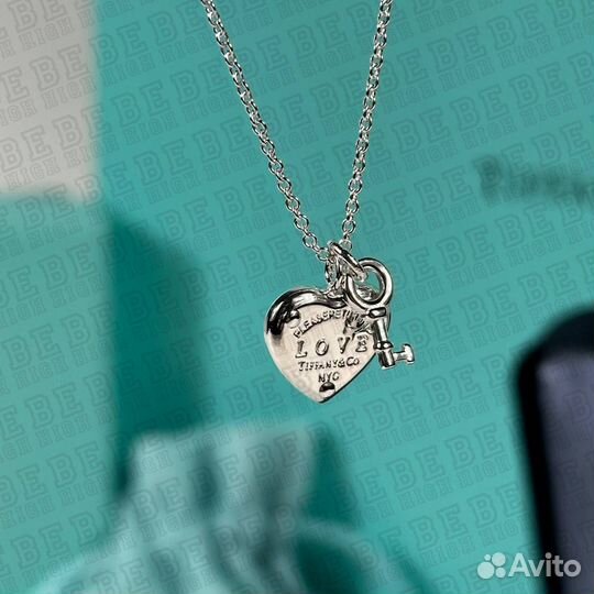 Tiffany co подвеска в форме сердца и ключа