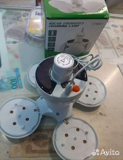 Новый кемпинговый фонарь(солнце+ USB зарядка)