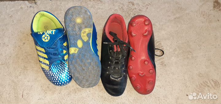 Футбольные бутсы, форма и защита на мальчика