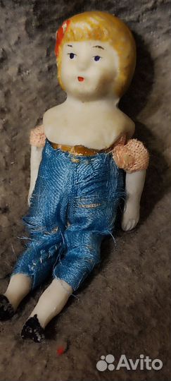 Пупсик фарфоровый,антикварный