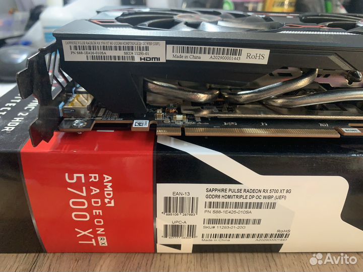 Видеокарты rx 5700 xt sapphire