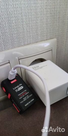 Аккумулятор крона 9 вольт 1000 мАч новая