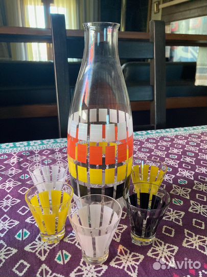 Набор графин и стопки СССР