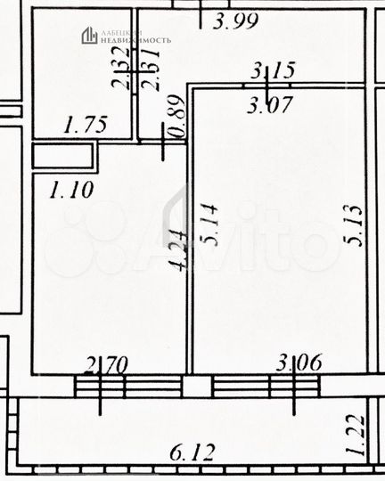 1-к. квартира, 37 м², 5/5 эт.