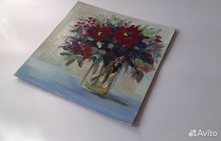 Букет летних полевых цветов. Картина Маслом 20\20