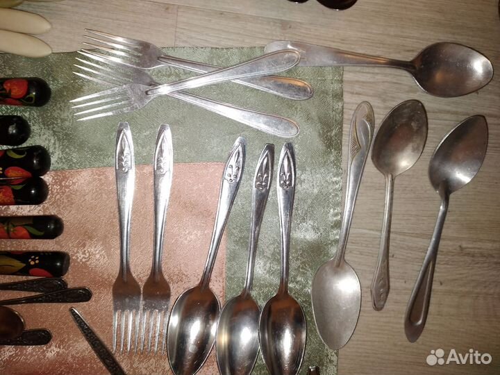 Столовые приборы СССР нержавейка мельхиор алюминий