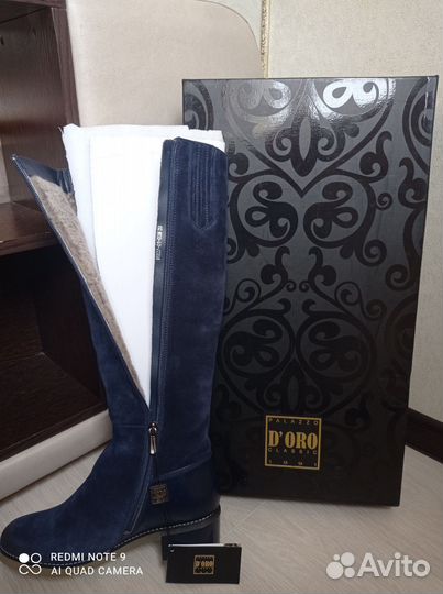 Сапоги женские зимние натуральная кожа 39 размер