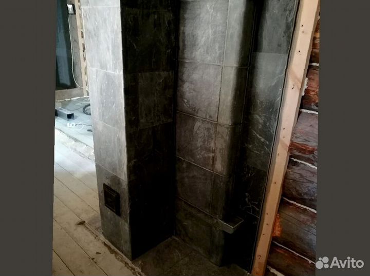 Печь камин теплонакопительная