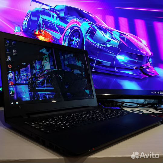 Шустрый Lenovo 15.6 SSD+HDD RAM 4 GB