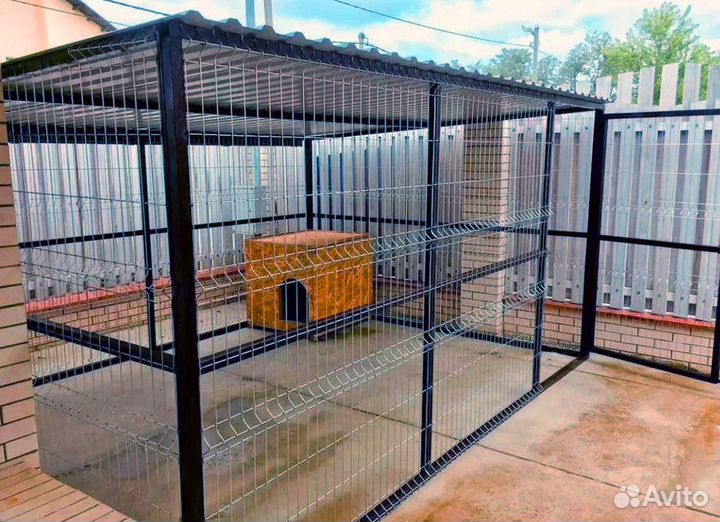 Вольер для собаки эконом железный