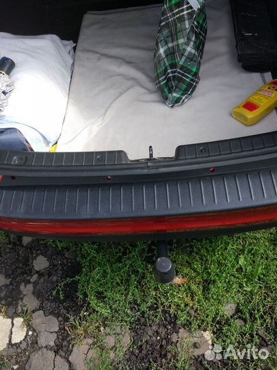 Накладка на задний бампер. Гранта фл седан