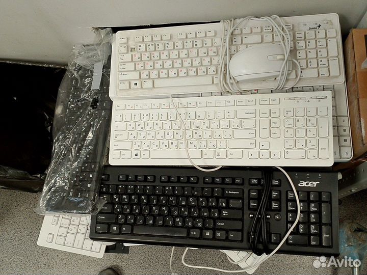 Клавиатуры, мыши, комплекты KB+M, беспроводные, бу