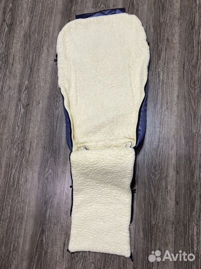 Меховой конверт в коляску овчина