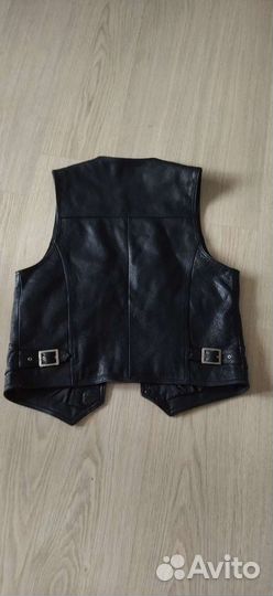 Жилетка кожаная мужская