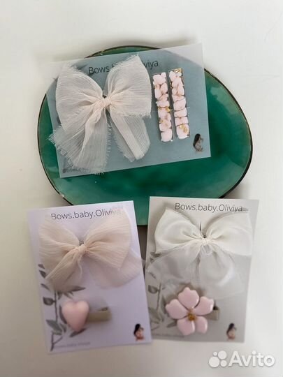 Бантики для волос, резинки