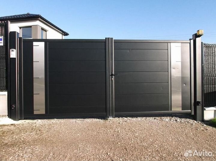 Ворота распашные. Изготовление и монтаж