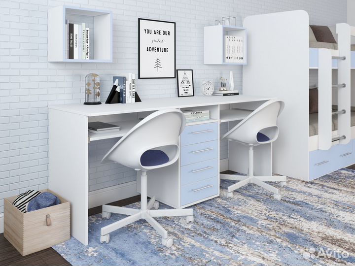 Компьютерный стол для двоих Лаворо