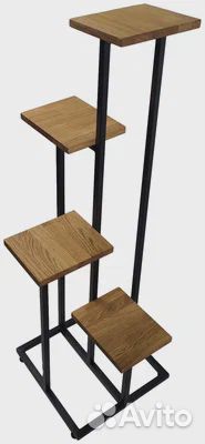 Подставка под цветы Консоль Полка Лофт