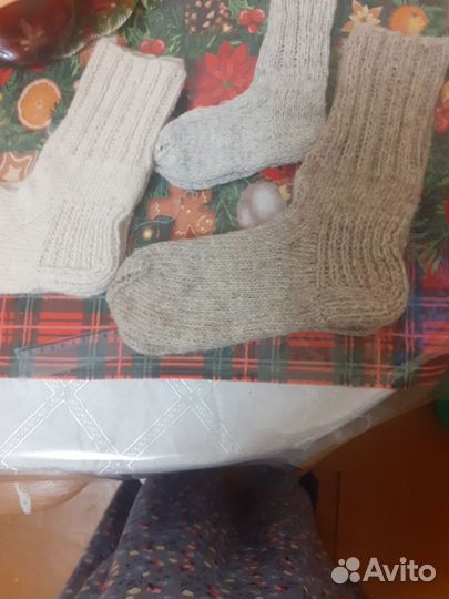 Носки из овечей шерсти