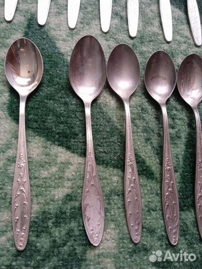 Вилки ложки мельхиор