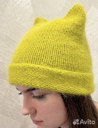 Шапка женская вязаная ручная работа