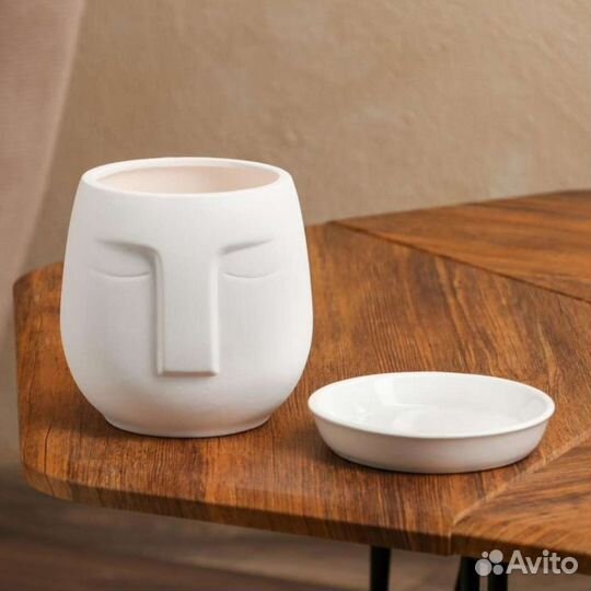 Силиконовая форма Спящий Муар кашпо гипс бетон