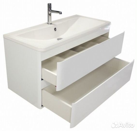 Тумба с раковиной BelBagno Albano 80 Bianco Lucido